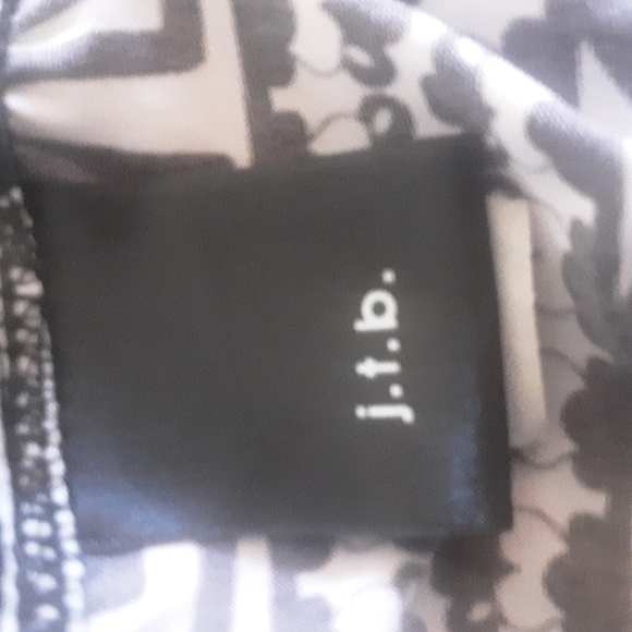 J.T.B. Beaded Criss Cross Back Tank Top Sz L - Picture 6 of 7